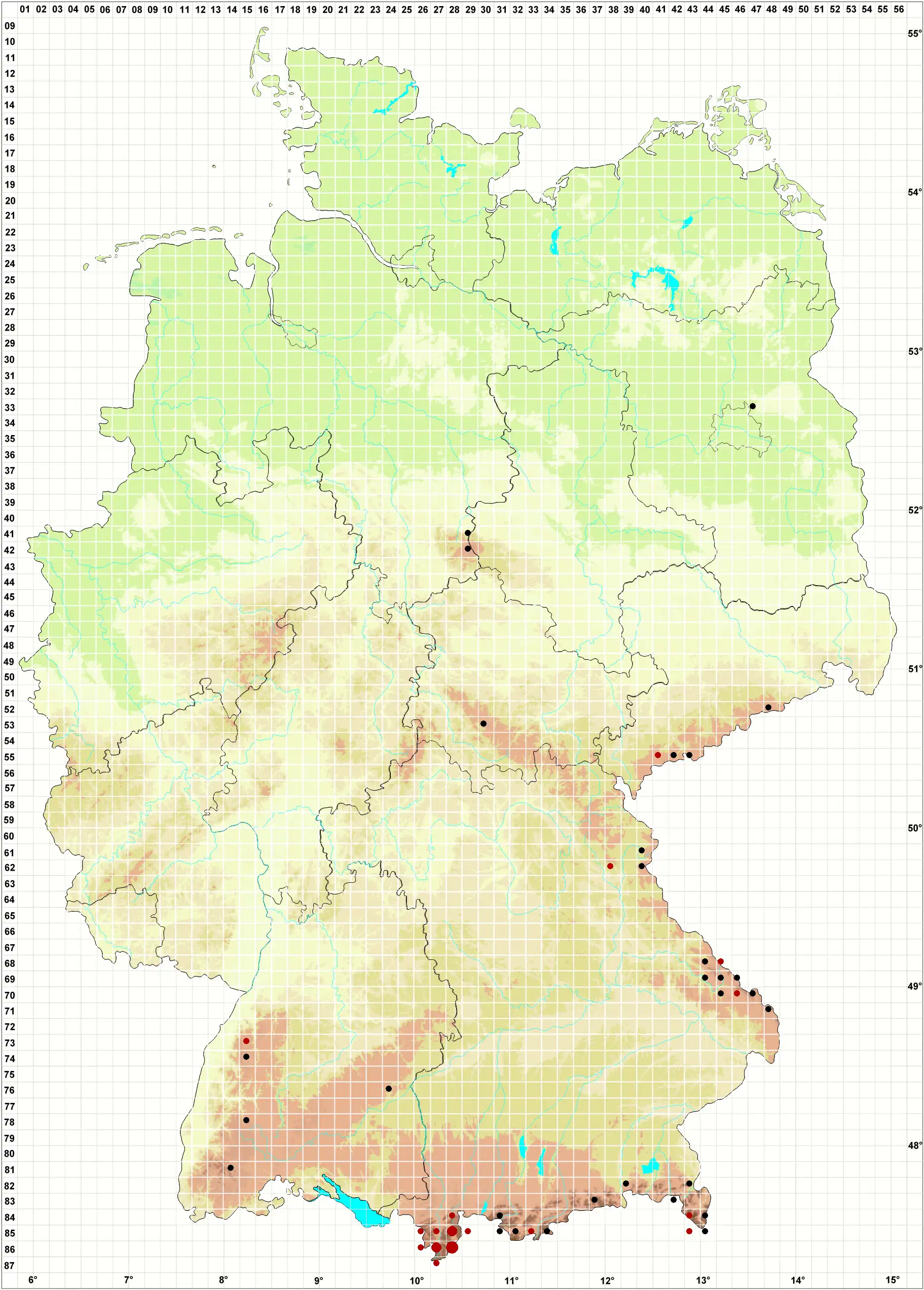 Verbreitungskarte Deutschland